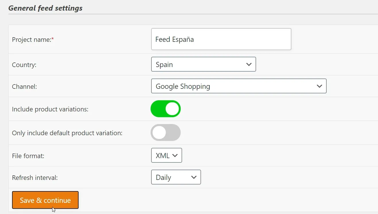 Crear el feed de Google Shopping para WooCommerce
