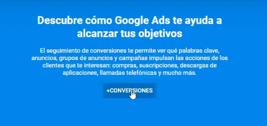 Iniciar la creación de la conversión