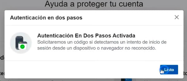 Activación confirmada