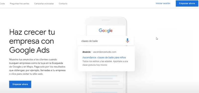Iniciar sesión en Google Ads
