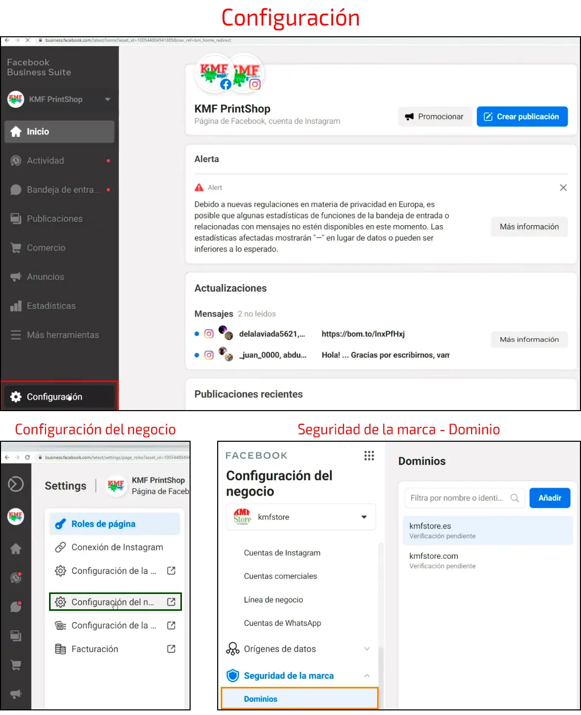 Acceder a Business Manager