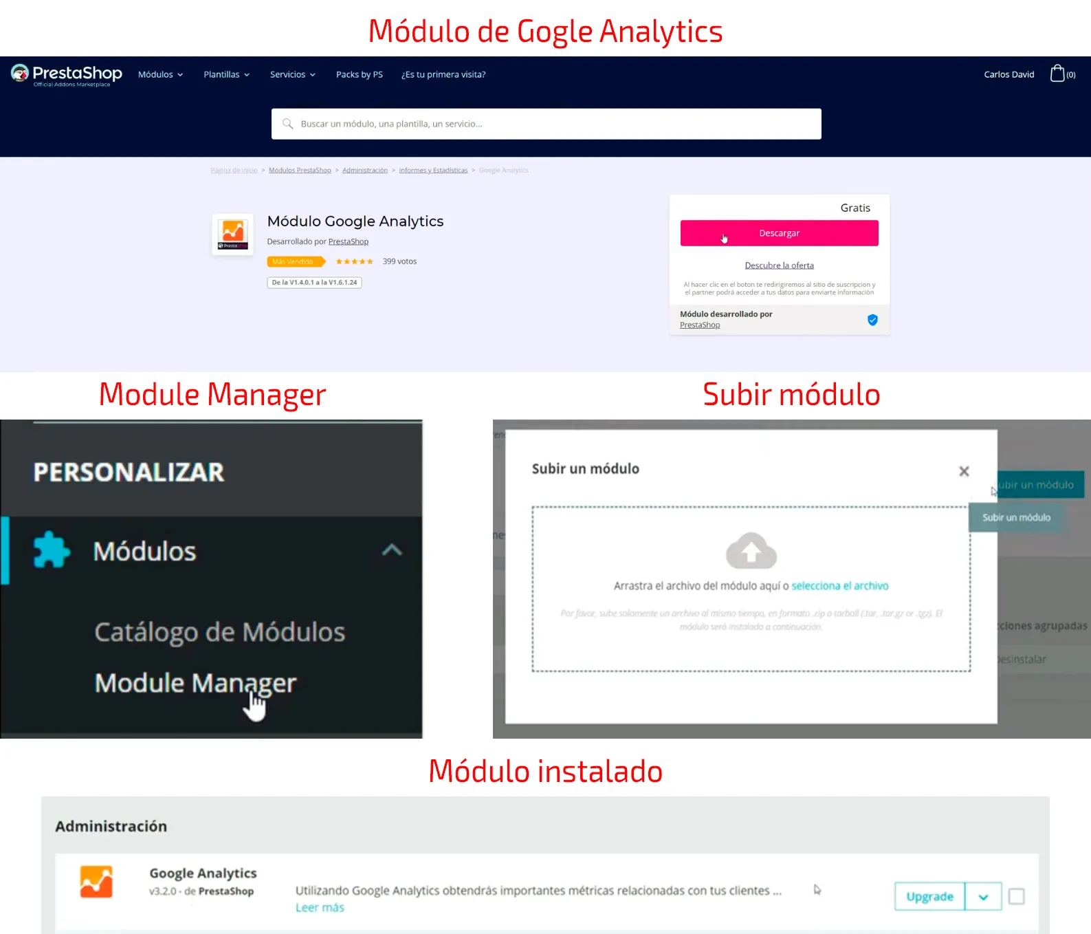 INSTALA GRATIS Google ANALYTICS en Prestashop【EN 3 MINUTOS】+ Módulo