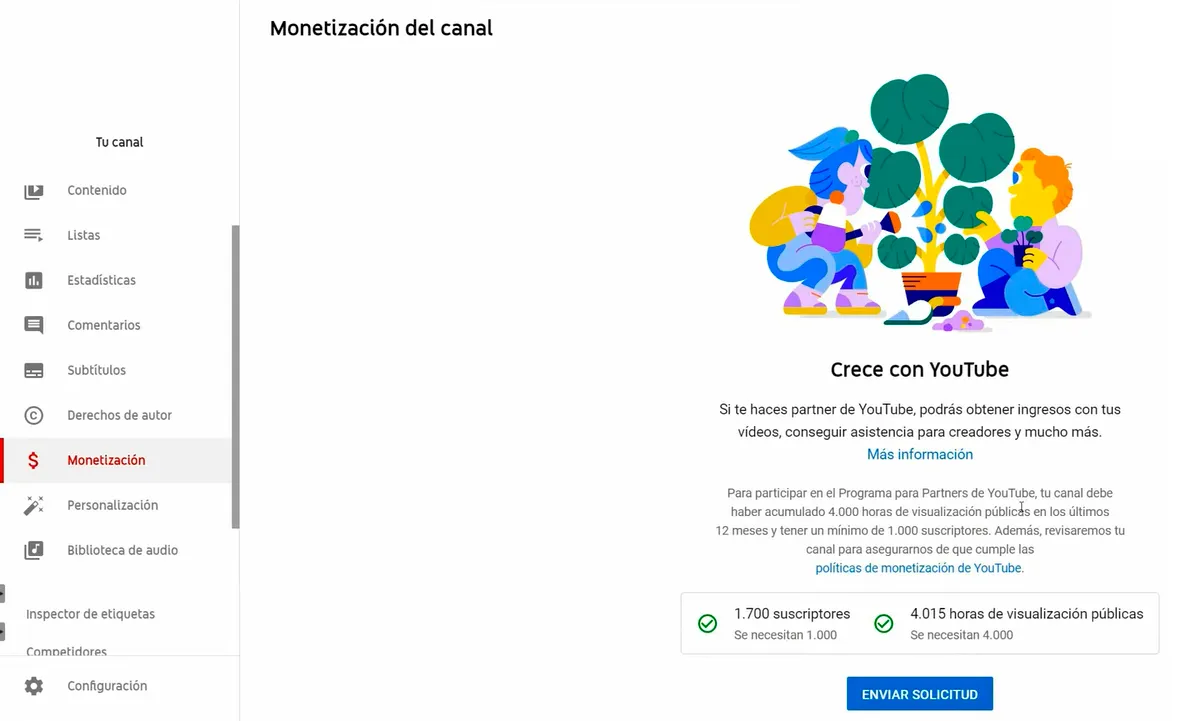 Activar la monetización de Youtube 2026 - Superados los requisitos mínimos
