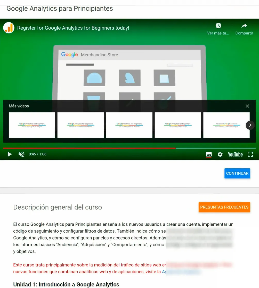 Guía de estudios Certificación de Google Analytics
