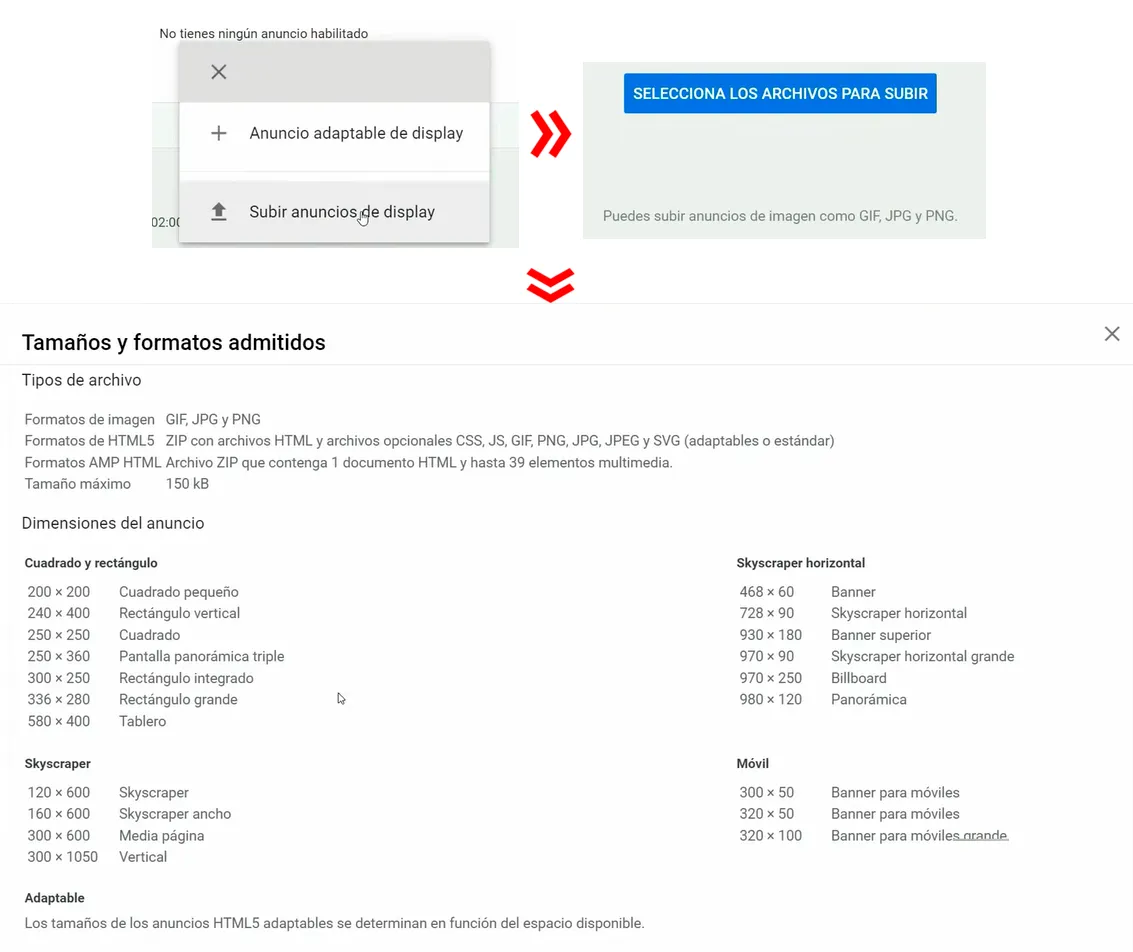 Banners y Gif Google Ads