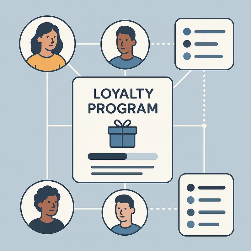 Conexión entre programa de fidelización y listas de clientes en un entorno digital