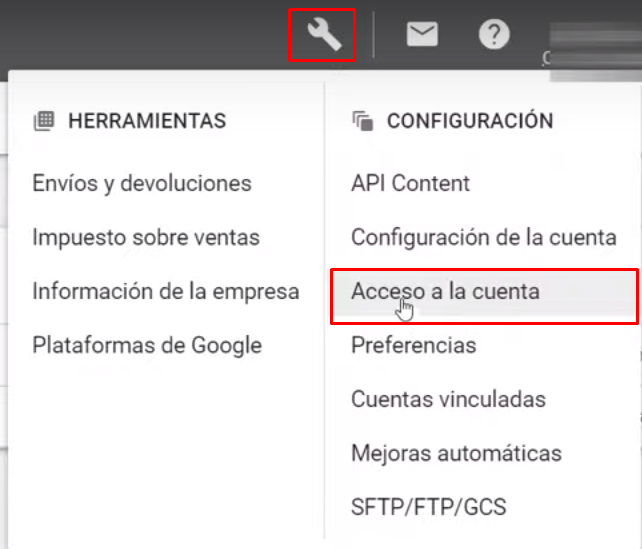 Enlazar Google Ads con Google Merchant Center