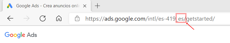 Variando manualmente la url