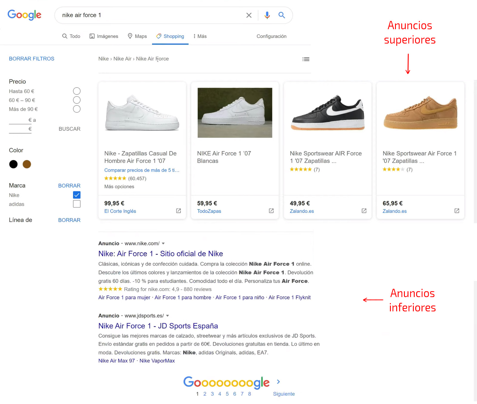 Primeros pasos en la pestaña de Google Shopping