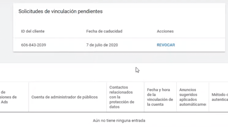 vincular una cuenta Google Ads con MCC