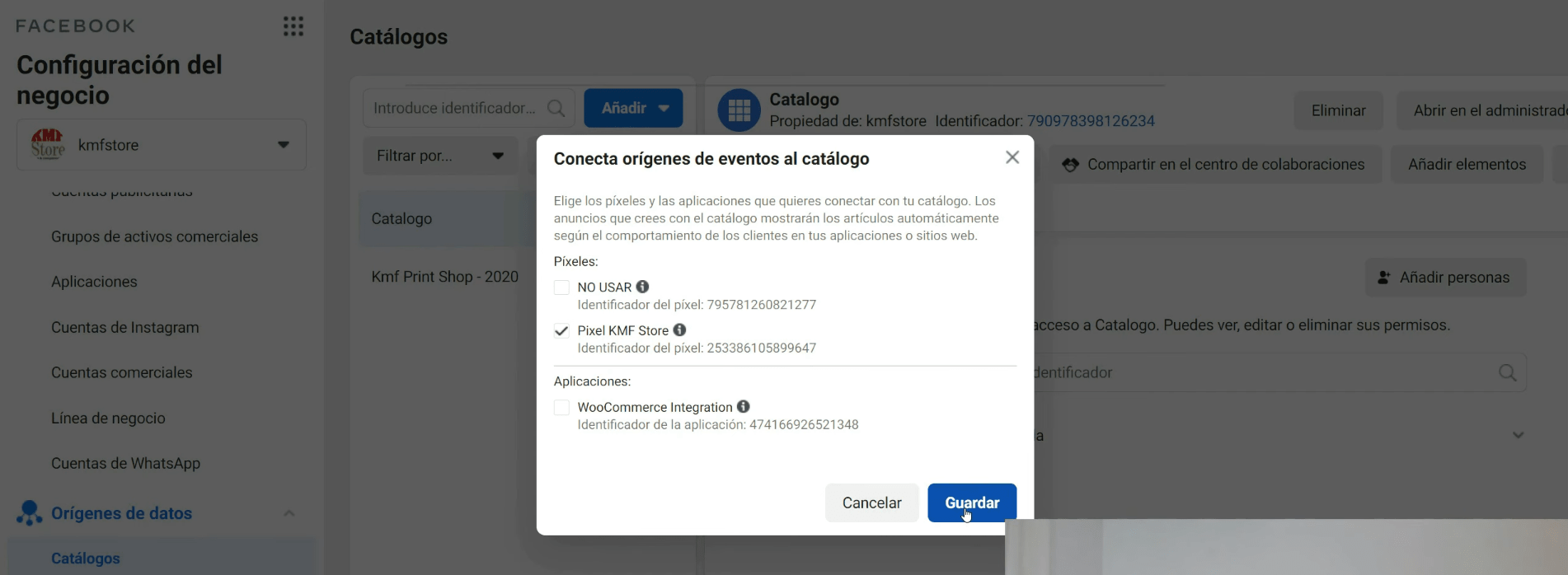 4 Conectar origin min - 13 Pasos para Vender en Facebook y Crear Catálogo