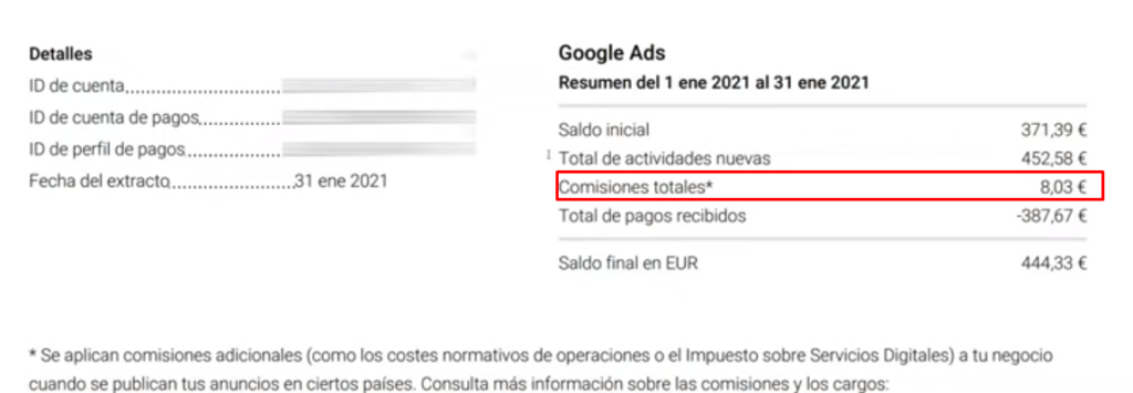 1factura google reino unido - La TASA GOOGLE Ads ha llegado. Así vas a PAGARLA