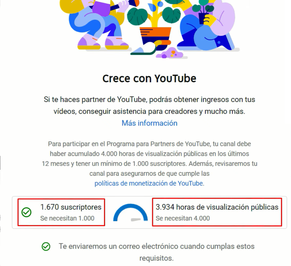 Activar la monetización de Youtube 2021 - Antes de alcanzar los requisitos mínimos