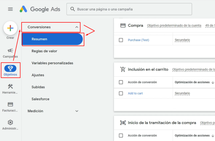 Seccion Conversiones Google Ads - Estados de Conversión en Google Ads - GUÍA COMPLETA